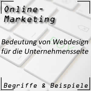 Webdesign für die Unternehmensseite