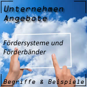 Fördersysteme und Förderbänder